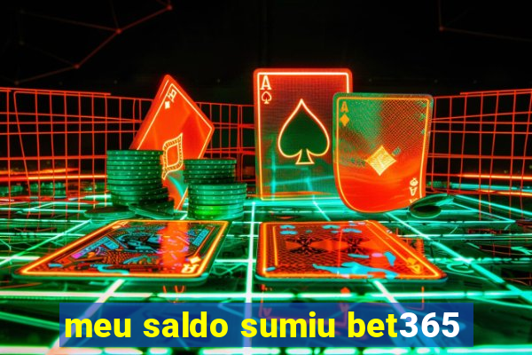 meu saldo sumiu bet365